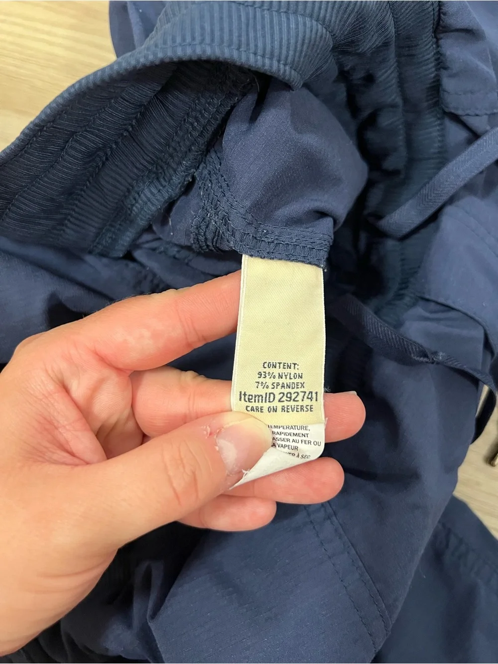 L.L. Bean Vista Camp Ripstop Navy Hiking Pants Size XL Style 292741